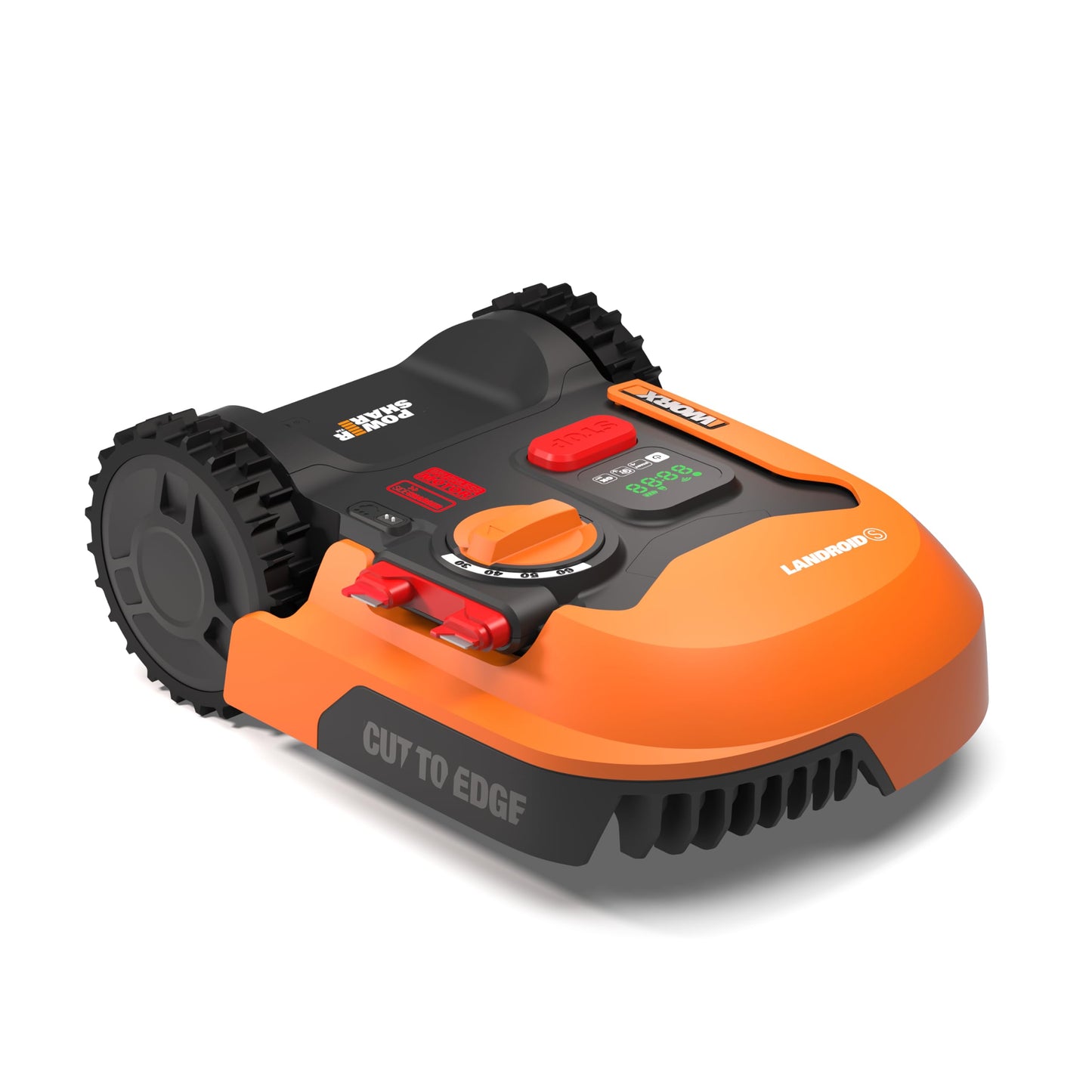 WORX Landroid WR169E Mähroboter mit Begrenzungskabel für Gärten bis 300m² - AIA Navigation - App Steuerung, WLAN, Bluetooth - Cut-to-Edge - 16 cm Schnittbreite - 30-60 mm Schnitthöhe